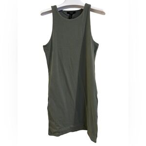 NWT Women’s Forever 21 Olive Tank T-Shirt Mini Dress, Size L